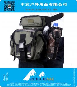 Multi-Purpose Fishing Tackle Bag Leg Waist Pack Pole Package Messenger Bag Waist Pouch Carrier Bag Army Tactical Pack 4 Colors
