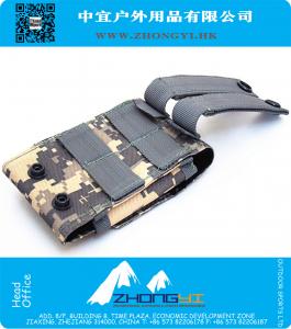 Militaire leger Combat Camo Velcro Pouch DPM tas Belt Loop Cover Case Holster voor LG Mobile Smart Phone 4-4.4