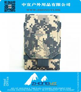 Militaire leger Combat Camo Velcro Pouch DPM tas Belt Loop Cover Case Holster voor LG Mobile Smart Phone 4-4.4