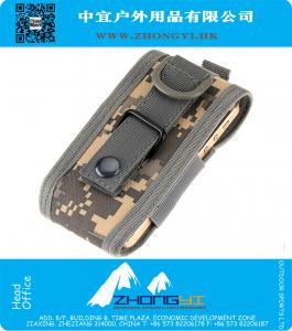 Universele Tactische Stof Nylon MOLLE Leger Camo Tas Haak Lus Riem Pouch Holster Cover voor Multi Telefoon