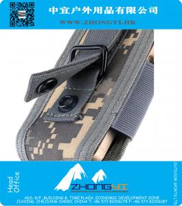 Universele Tactische Stof Nylon MOLLE Leger Camo Tas Haak Lus Riem Pouch Holster Cover voor Multi Telefoon