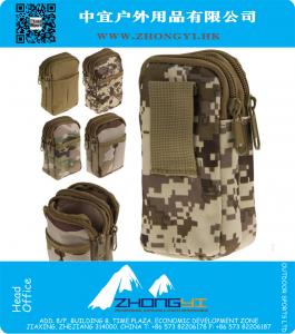 Militaire Tactische Army War Game Mini tas Dubbele rits Telefoon Case Pouch Outdoor Sport
