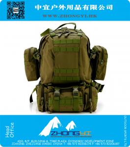 Solid Nylon Antihechtende Outdoor 60L Sport Klimmen Camping Wandelen gecombineerde Trekking Molle reistassen Militaire Tactische Rugzak