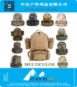Solid Nylon Antihechtende Outdoor 60L Sport Klimmen Camping Wandelen gecombineerde Trekking Molle reistassen Militaire Tactische Rugzak