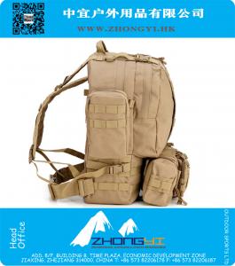Solid Nylon Antihechtende Outdoor 60L Sport Klimmen Camping Wandelen gecombineerde Trekking Molle reistassen Militaire Tactische Rugzak