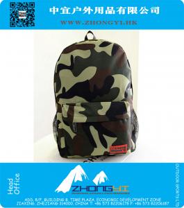 Militaire Camouflage Rugzak Tassen voor Tiener 5 Kleuren Populaire Grote Capaciteit Canvas Reistassen School Rugzak