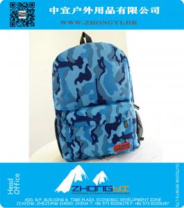 Militaire Camouflage Rugzak Tassen voor Tiener 5 Kleuren Populaire Grote Capaciteit Canvas Reistassen School Rugzak