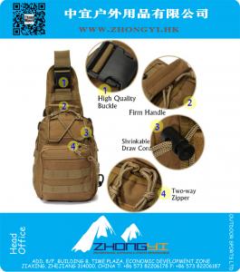 Duurzaam Ademend Mesh Duurzaam Nylon Verstelbaar Outdoor Sport Camping Wandelen Schoudertas Militaire Tactische Reisrugzak