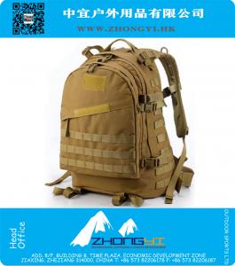 4 Kleuren Outdoor Molle 3D Militaire Tactische Rugzak Rugzak Bag 40L voor Camping Reizen Wandelen Trekking