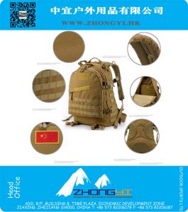 4 Kleuren Outdoor Molle 3D Militaire Tactische Rugzak Rugzak Bag 40L voor Camping Reizen Wandelen Trekking