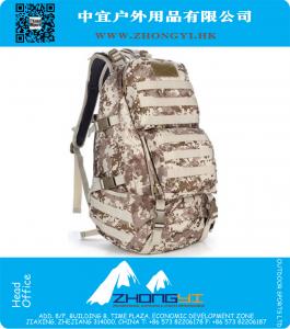 3D Mannen Vrouwen Unisex Outdoor Militaire Tactische Rugzak CampHiking Tas Rugzak 45L MOLLE Groot Groot Ergonomisch Toestel
