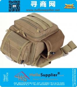 Gli uomini di stile militare sport Cross Body Pack Casual Single Strap Sling One spalla Camping Borse Camera Bag