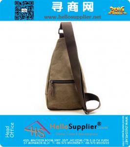 Uomini Outdoor Viaggi Escursionismo Militare Borsa a tracolla a tracolla Sport Maschio Tela Casual petto piccole borse a tracolla