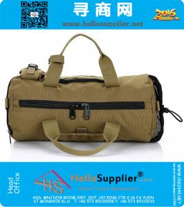Populaire lichtgewicht duurzaam rollend bagage tas sport mannen nylon emmer cilinder militaire plunje army reizen tactische plunjezak
