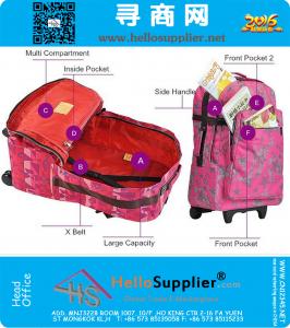 19 Inch draagbare trolley tas packsack opvouwbare trolley bagage waterdichte camo mannen vrouwen reistas grote schooltassen