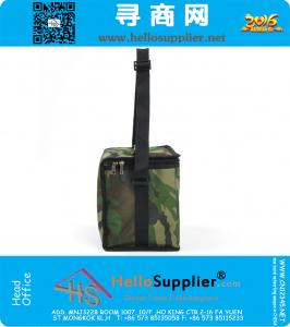 Militaire koelere lunchzakken Thermische camouflagepatroon Draagbare picknickvoedselzakken met aluminiumfolie Ice Fruit Fresh opbergtas