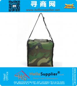 Militaire koelere lunchzakken Thermische camouflagepatroon Draagbare picknickvoedselzakken met aluminiumfolie Ice Fruit Fresh opbergtas