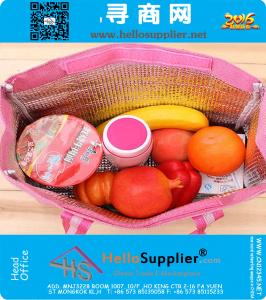 Thermo lunchtas koeler geïsoleerd lunchtassen voor dames thermisch zak lunchbox etenswaren picknick tas handtas tote