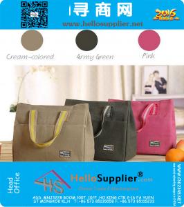 Thermo lunchtas koeler geïsoleerd lunchtassen voor dames thermisch zak lunchbox etenswaren picknick tas handtas tote