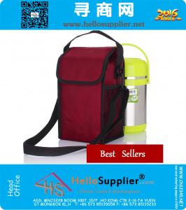 Draagbare koeltassen Camping Outdoor Noodzaak Wijn Picknickpakket Thermisch geïsoleerde Tote Lunch Cool Lunchbox Handtas