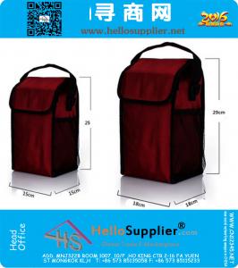 Draagbare koeltassen Camping Outdoor Noodzaak Wijn Picknickpakket Thermisch geïsoleerde Tote Lunch Cool Lunchbox Handtas