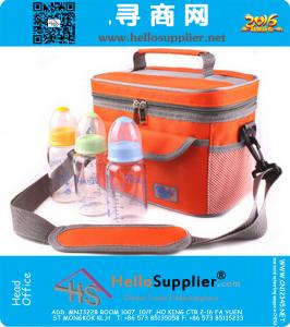 Multifunctionele koeltassen Groot volume Thicken Vouwen Frisse houden borst melk tas Thermische picknick tas ontvangen
