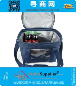 Supergrote 47L koelertassen codering 600D Oxford doek en PE schuim en PEAV rode picknickzak Blauwe lunchtas