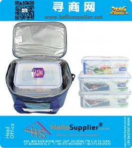 Supergrote 47L koelertassen codering 600D Oxford doek en PE schuim en PEAV rode picknickzak Blauwe lunchtas
