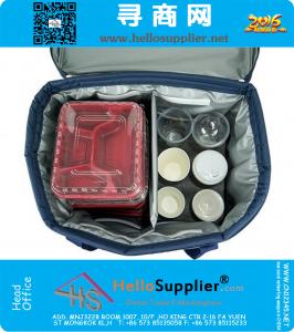 Supergrote 47L koelertassen codering 600D Oxford doek en PE schuim en PEAV rode picknickzak Blauwe lunchtas