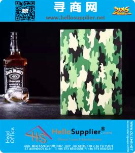 Voor iPad Air 2 hoesjes Leger Camouflage patroon Luxe pu lederen tas met standaard Functie beschermende hoes voor iPad 6