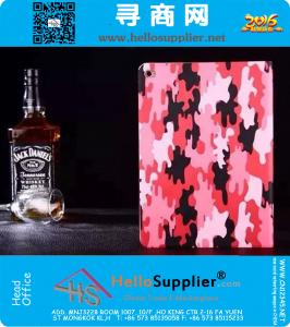 Voor iPad Air 2 hoesjes Leger Camouflage patroon Luxe pu lederen tas met standaard Functie beschermende hoes voor iPad 6