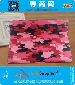 Voor iPad Air 2 hoesjes Leger Camouflage patroon Luxe pu lederen tas met standaard Functie beschermende hoes voor iPad 6