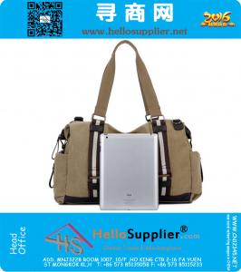 Heren Reistas Canvas Pu Leder Zachte Mode Reis Plunjezakken Grote Schouder Handtassen Merk Bagage Sporttas