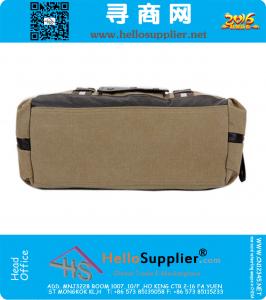 Heren Reistas Canvas Pu Leder Zachte Mode Reis Plunjezakken Grote Schouder Handtassen Merk Bagage Sporttas