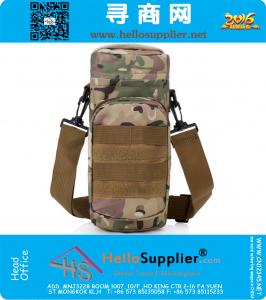 Molle al aire libre bolsa de hombro táctico Gear Gear botella de agua caldera cintura mochila para fanáticos del ejército