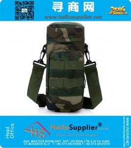 Molle al aire libre bolsa de hombro táctico Gear Gear botella de agua caldera cintura mochila para fanáticos del ejército