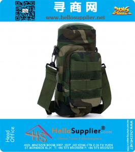 Molle al aire libre bolsa de hombro táctico Gear Gear botella de agua caldera cintura mochila para fanáticos del ejército