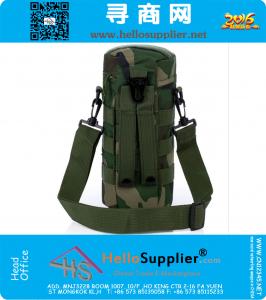 Molle al aire libre bolsa de hombro táctico Gear Gear botella de agua caldera cintura mochila para fanáticos del ejército