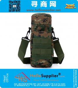 Molle al aire libre bolsa de hombro táctico Gear Gear botella de agua caldera cintura mochila para fanáticos del ejército