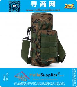 Molle al aire libre bolsa de hombro táctico Gear Gear botella de agua caldera cintura mochila para fanáticos del ejército
