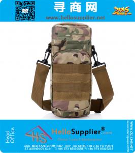 Molle al aire libre bolsa de hombro táctico Gear Gear botella de agua caldera cintura mochila para fanáticos del ejército