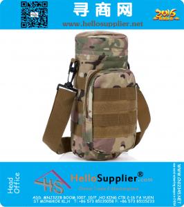 Molle al aire libre bolsa de hombro táctico Gear Gear botella de agua caldera cintura mochila para fanáticos del ejército