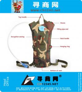Bolsa de agua de senderismo mochila hidratación camelback nylon impermeable camuflaje militar Vejiga paquete de hidratación senderismo camping ciclismo