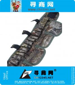 Cinturón de lona ajustable 17 rondas para la caza Cinturones de bala para unisex Shell Carrier Storage Bandolier Hunt Gun Accesorios