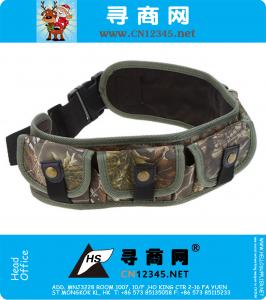 Cinturón de lona ajustable 17 rondas para la caza Cinturones de bala para unisex Shell Carrier Storage Bandolier Hunt Gun Accesorios