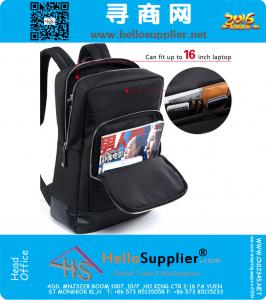 Beroemde merk zakelijke stijl heren kantoor rugzakken grote capaciteit nylon 16 inch laptop rugzak voor mannen mode college tas