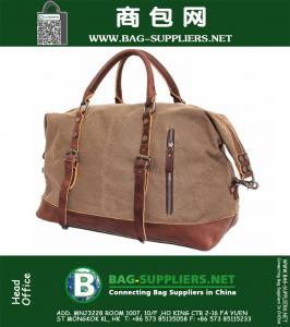 Vintage grote capaciteit mannen canvas reistassen Casual militaire plunjeeren bagage sporttassen
