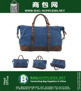 Vintage grote capaciteit mannen canvas reistassen Casual militaire plunjeeren bagage sporttassen