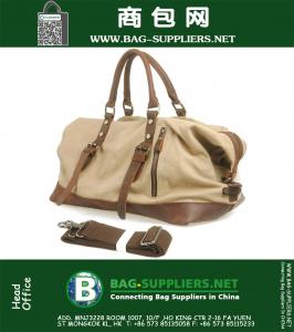 Vintage grote capaciteit mannen canvas reistassen Casual militaire plunjeeren bagage sporttassen