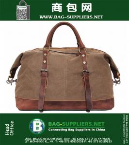 Vintage grote capaciteit mannen canvas reistassen Casual militaire plunjeeren bagage sporttassen